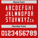 Custom Royal Red Raglan Sleeves Side Blocks Pattern Authentic Football Jersey