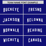 Custom Royal Red Raglan Sleeves Side Blocks Pattern Authentic Football Jersey