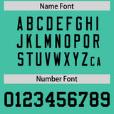 Custom Black Bright Green Raglan Sleeves Side Blocks Pattern Authentic Football Jersey