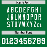 Custom Orange Kelly Green Raglan Sleeves Side Blocks Pattern Authentic Football Jersey