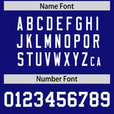 Custom Gold Royal Raglan Sleeves Side Blocks Pattern Authentic Football Jersey