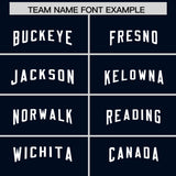 Custom Gold Navy Raglan Sleeves Side Blocks Pattern Authentic Football Jersey