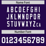 Custom Gold Purple Raglan Sleeves Side Blocks Pattern Authentic Football Jersey