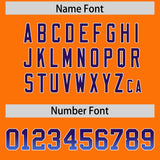 Custom Orange Purple and Powder Blue Sides Gradient Fashion Personalized Team Football Jersey