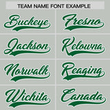Custom Gray Orange and Kelly Green Sides Gradient Fashion Personalized Team Football Jersey