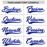 Custom White Royal and Red Sides Gradient Fashion Personalized Team Football Jersey