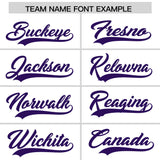 Custom White Orange and Purple Sides Gradient Fashion Personalized Team Football Jersey