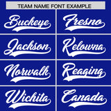 Custom Royal Powder Blue and Pink Sides Gradient Fashion Personalized Team Football Jersey