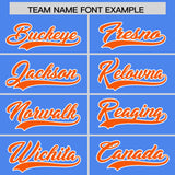 Custom Powder Blue Gold and  Sides Gradient Fashion Personalized Team Football Jersey