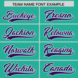 Custom Bright Green Purple and Pink Sides Gradient Fashion Personalized Team Football Jersey