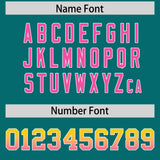 Custom Aqua Gold Sides Gradient Fashion Personalized Team Football Jersey