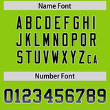 Custom Neon Green Black and White Sides Gradient Fashion Personalized Team Football Jersey