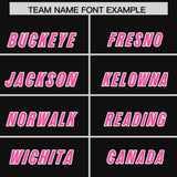 Custom Black Pink and Purple Sides Gradient Fashion Personalized Team Football Jersey