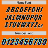Custom Orange Black and Purple Sides Gradient Fashion Personalized Team Football Jersey