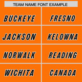 Custom Orange Black and Purple Sides Gradient Fashion Personalized Team Football Jersey