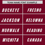 Custom Cardinal Pink and Powder Blue Sides Gradient Fashion Personalized Team Football Jersey