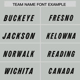 Custom Gray Pink and Powder Blue Sides Gradient Fashion Personalized Team Football Jersey