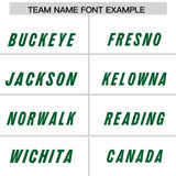 Custom White Orange and Kelly Green Sides Gradient Fashion Personalized Team Football Jersey