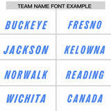 Custom White Powder Blue and Pink Sides Gradient Fashion Personalized Team Football Jersey