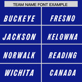 Custom Royal Powder Blue and Pink Sides Gradient Fashion Personalized Team Football Jersey