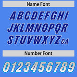 Custom Powder Blue Gray and White Sides Gradient Fashion Personalized Team Football Jersey