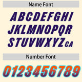 Custom Cream Orange and Purple Sides Gradient Fashion Personalized Team Football Jersey