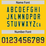 Custom Gold Green and Red Sides Gradient Fashion Personalized Team Football Jersey