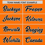 Custom Orange Black and Purple Sides Gradient Fashion Personalized Team Football Jersey