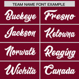 Custom Cardinal Pink and Powder Blue Sides Gradient Fashion Personalized Team Football Jersey