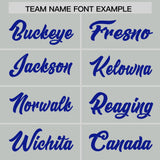 Custom Gray Powder Blue and Bright Green Sides Gradient Fashion Personalized Team Football Jersey