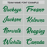 Custom Gray Orange and Kelly Green Sides Gradient Fashion Personalized Team Football Jersey