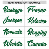 Custom White Orange and Kelly Green Sides Gradient Fashion Personalized Team Football Jersey