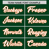 Custom Green Orange and Gold Sides Gradient Fashion Personalized Team Football Jersey