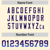 Custom Cream Purple and Powder Blue Sides Gradient Fashion Personalized Team Football Jersey