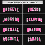 Custom Black Pink and Purple Sides Gradient Fashion Personalized Team Football Jersey