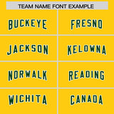 Custom Gold Green and Red Sides Gradient Fashion Personalized Team Football Jersey