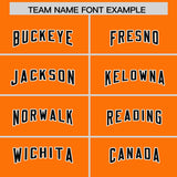 Custom Orange Black and Purple Sides Gradient Fashion Personalized Team Football Jersey