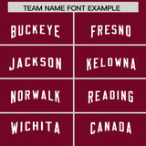 Custom Cardinal Pink and Powder Blue Sides Gradient Fashion Personalized Team Football Jersey