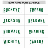 Custom White Orange and Kelly Green Sides Gradient Fashion Personalized Team Football Jersey