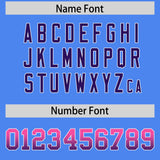 Custom Powder Blue Pink and Purple Sides Gradient Fashion Personalized Team Football Jersey