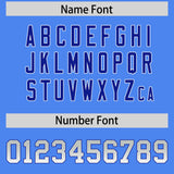 Custom Powder Blue Gray and White Sides Gradient Fashion Personalized Team Football Jersey