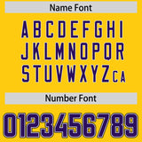Custom Gold Purple and Pink Sides Gradient Fashion Personalized Team Football Jersey