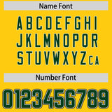 Custom Gold Green and Red Sides Gradient Fashion Personalized Team Football Jersey