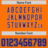 Custom Orange Purple and Powder Blue Sides Gradient Fashion Personalized Team Football Jersey