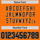 Custom Orange Black and Purple Sides Gradient Fashion Personalized Team Football Jersey