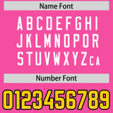 Custom Pink Gold Sides Gradient Fashion Personalized Team Football Jersey