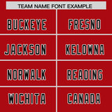 Custom Red Black and Aqua Sides Gradient Fashion Personalized Team Football Jersey