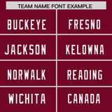 Custom Cardinal Pink and Powder Blue Sides Gradient Fashion Personalized Team Football Jersey