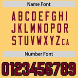 Custom Khaki Cardinal and Black Sides Gradient Fashion Personalized Team Football Jersey