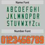 Custom Gray Orange and Kelly Green Sides Gradient Fashion Personalized Team Football Jersey